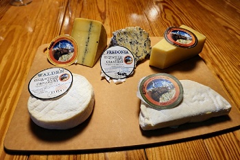 Assorted cheeses from Sequatchie in Tennessee