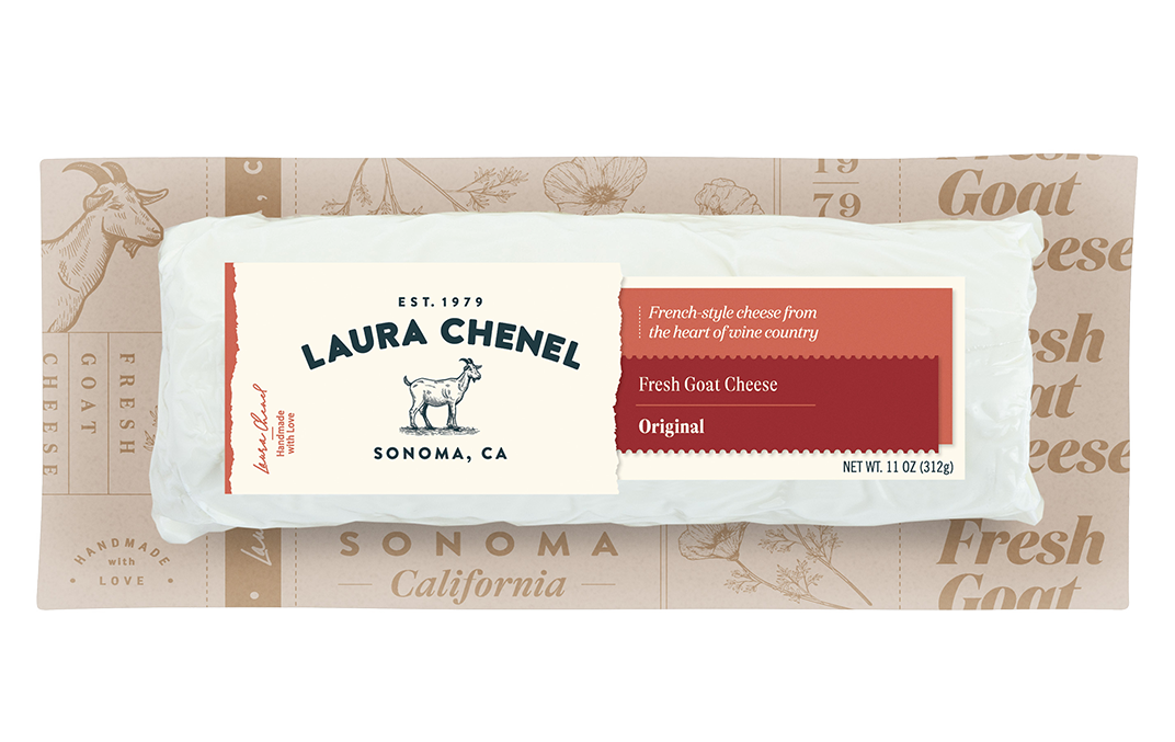 Goat cheese log