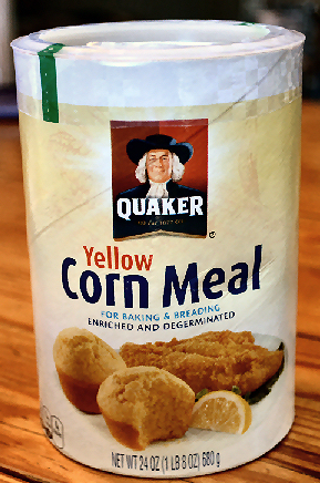 Package of Quaker Cornmeal