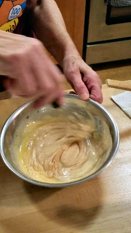 Mixing Yum Yum Sauce with butter
