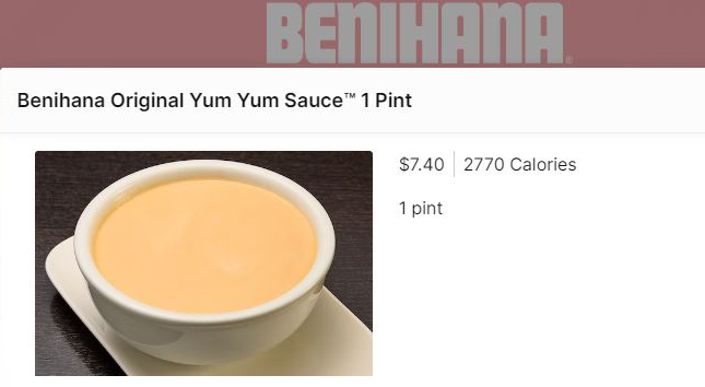 Benihana YumYum Sauce