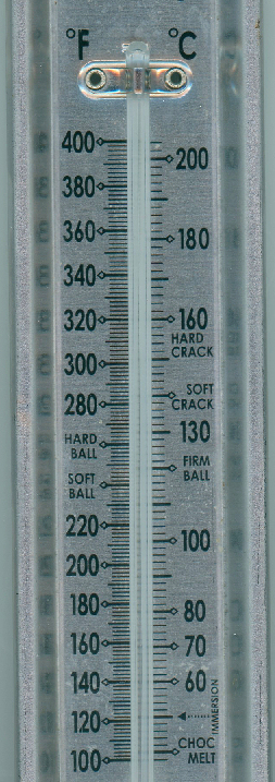 A cooking thermometer