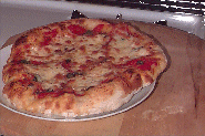 Pizza is ready-nice crust