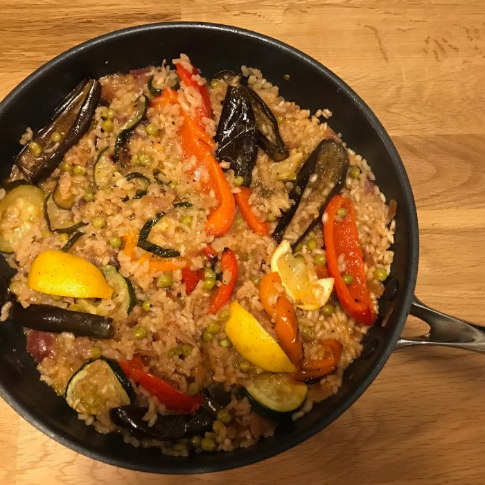 Image of Roast fennel and aubergine paella