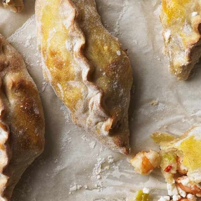 Image of Spring onion and prawn empanadas