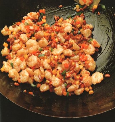 Minced Shrip with Pinenuts